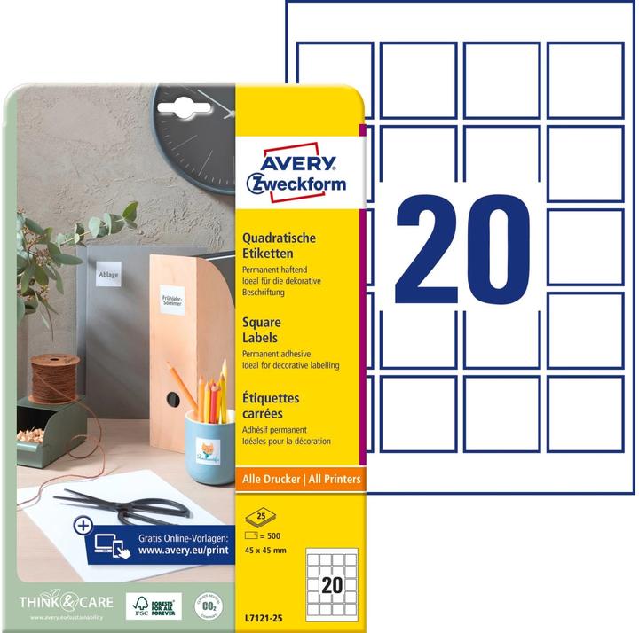 Image du produit Avery Étiquettes de code QR