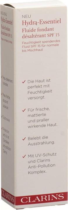 Actual product image Clarins Hydra-Essentiel - Fluide Fondant (50 ml, Face fluid, SPF 15)