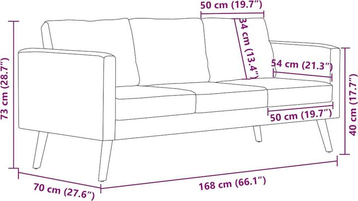 Produktbild VidaXL Canda (3-Sitzer)