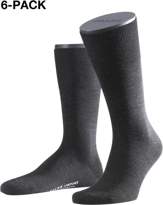 Falke 6-Pack Airport anthracite (6er Pack, 41 - 42)
