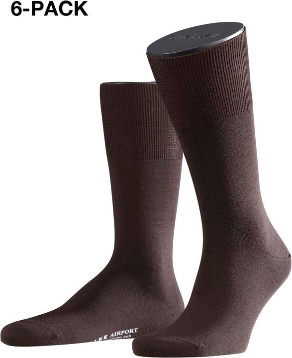 Actual product image Falke 6-Pack Airport brown (pack of 6, 41 - 42)
