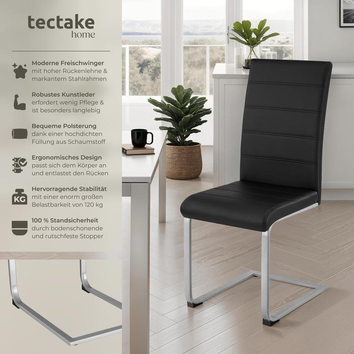 Produktbild tectake 2x Schwingstuhl