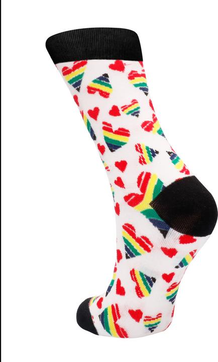 Actual product image Sexy Socks Happy Hearts (42 - 46)
