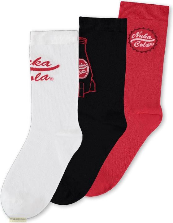 Difuzed Fallout Nuka Cola - Men's Crew Sock (3Pack) - 39/42 (3er Pack, 39, 42)