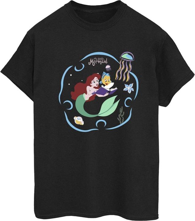 Disney The Little Mermaid Reading A Book TShirt (3XL)
