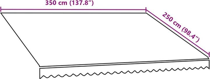 Produktbild VidaXL Lybed (400 x 350 cm)