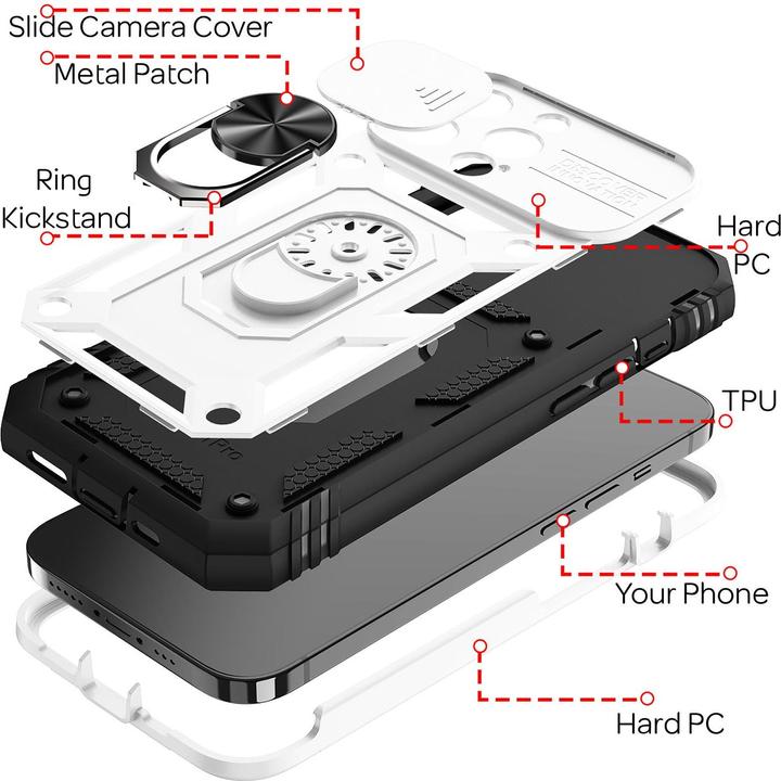 Image du produit Nalia Étui antichoc Military-Style Ring (Apple iPhone 13 Pro Max)