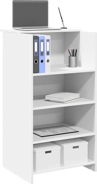 Produktbild VidaXL Empfangstheke Weiss 55x50x103,5 cm Holzwerkstoff Empfangstresen