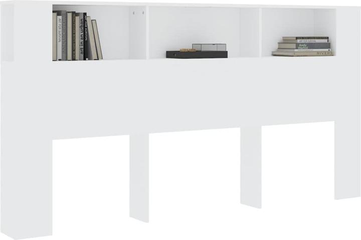 Actual product image VidaXL Bed headboard with shelves look