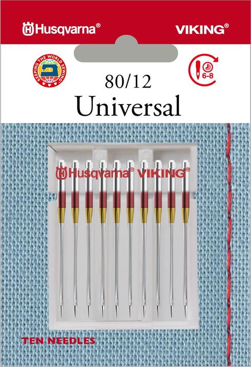 Image du produit Husqvarna Aiguille universelle 80/12, 10 aiguilles
