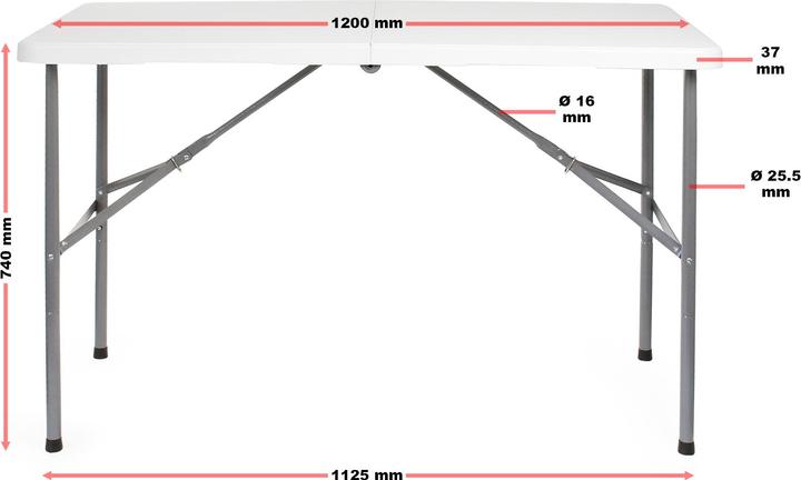Actual product image Wiltec Folding camping table Folding table Party table Buffet table Garden table