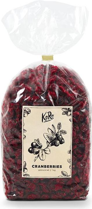 Actual product image KoRo Cranberries with no added sugar (1000g) (1000 g)