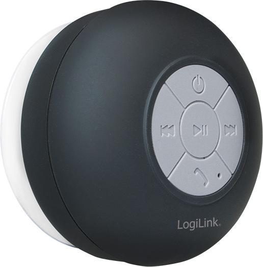 LogiLink Bluetooth Lautsprecher für die Dusche (4 h, Akkubetrieb)