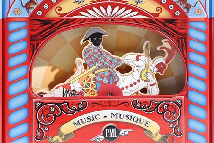 Produktbild Blechfabrik Grosse Musikdose, Commedia dell'arte, "Printemps"