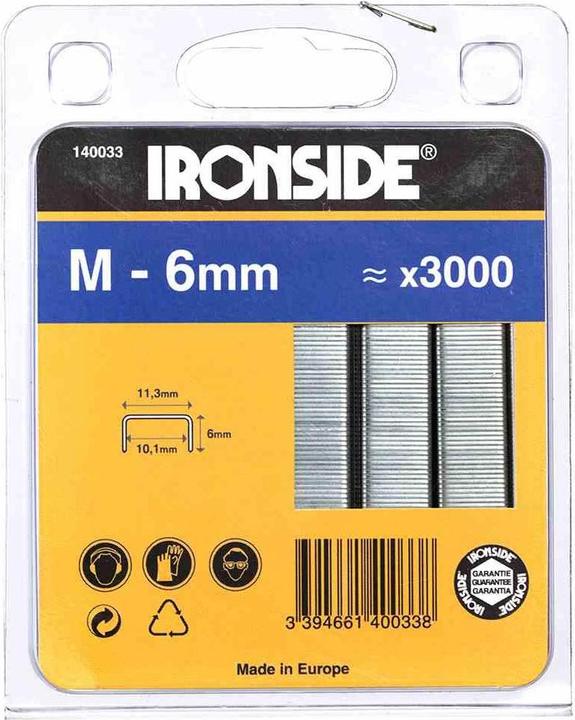 Immagine prodotto Ironside Graffa 6 mm, M (3000 x)
