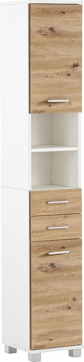 Matt white, artisan oak decor