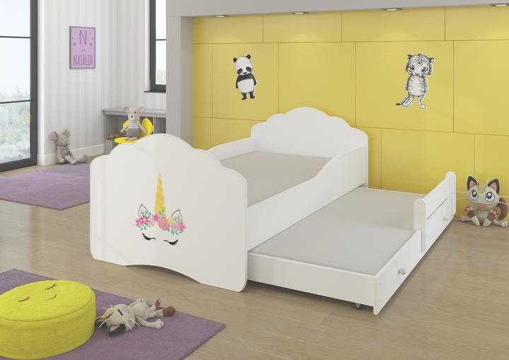 Produktbild ADRK Furniture Doppelbett mit Matratzen CASIMO II UNICORN 160x80 (160 x 80 cm)