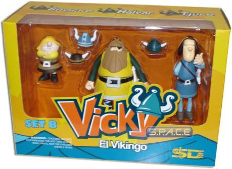 Produktbild Plastoy Wickie und die starken Männer Figuren 3-Pack Set B Figur
