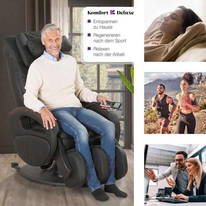 Produktbild Aktivshop Massagesessel Komfort Deluxe, schwarz