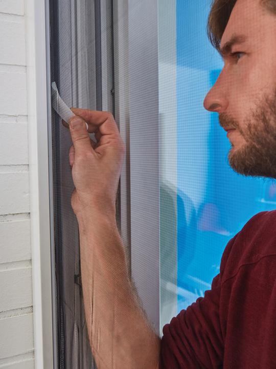 Actual product image tesa Insect screen COMFORT for windows, with Velcro tape, self-adhesive, without drilling (170 x 180 cm)