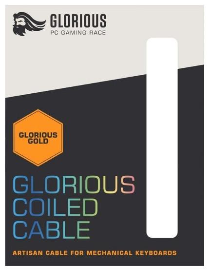Produktbild Glorious PC Gaming Race Coiled Cable Glorious Gold, USB-C auf USB-A Spiralkabel