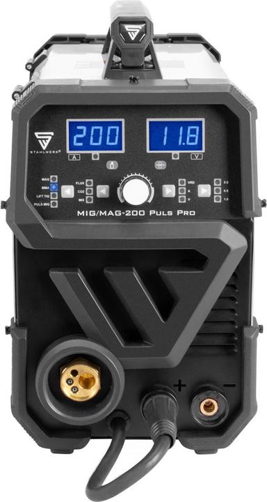Produktbild Stahlwerk Schweissgerät MIG MAG 200 Puls Pro IGBT Schutzgas Kombigerät mit 200 A
