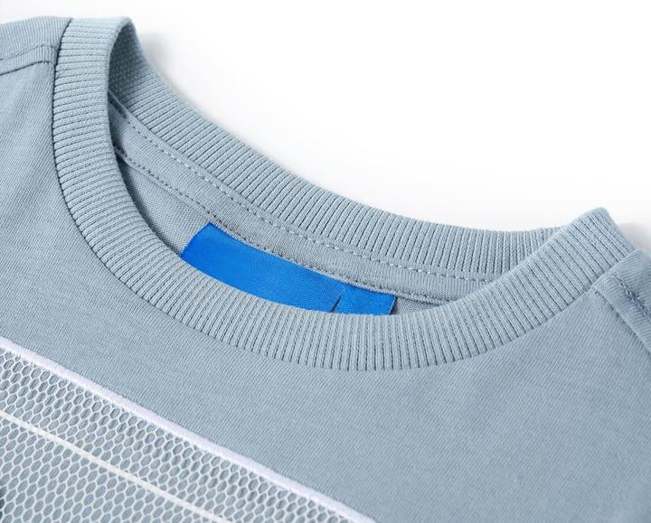 Immagine prodotto VidaXL Camicia da bambino a maniche lunghe azzurro 140,Materiale: 100 (140)