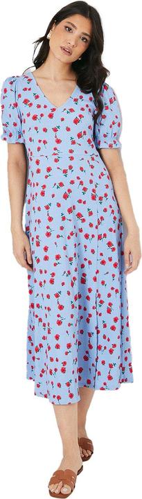 Dorothy Perkins Midikleid VAusschnitt kurzärmlig