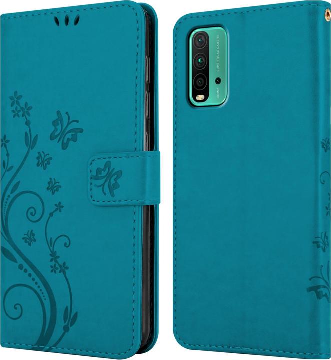 Produktbild Cadorabo Flower Book Hülle (Xiaomi Redmi 9T, Xiaomi Poco M3)