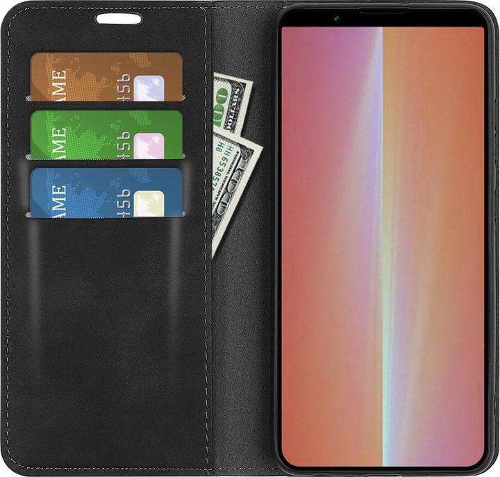 Produktbild Cover-Discount Sony Xperia 5 V - Stand Flip Case Hülle schwarz (Sony Xperia 5 V)