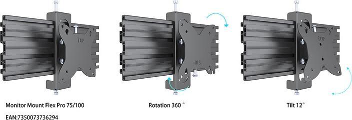 Immagine prodotto Multibrackets Supporto per monitor, scomparto da 4" fino a 32", metallo, nero (Tavolo)