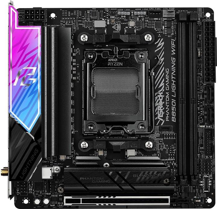 Immagine prodotto AsRock Phantom Gaming B850I Lightning WiFi (AM5, AMD B850, Mini-ITX)