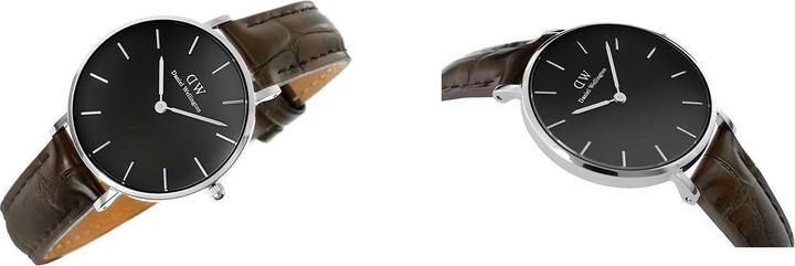 Immagine prodotto Daniel Wellington Classic Petite York Nero Argento (Orologio da polso analogico, 32 mm)