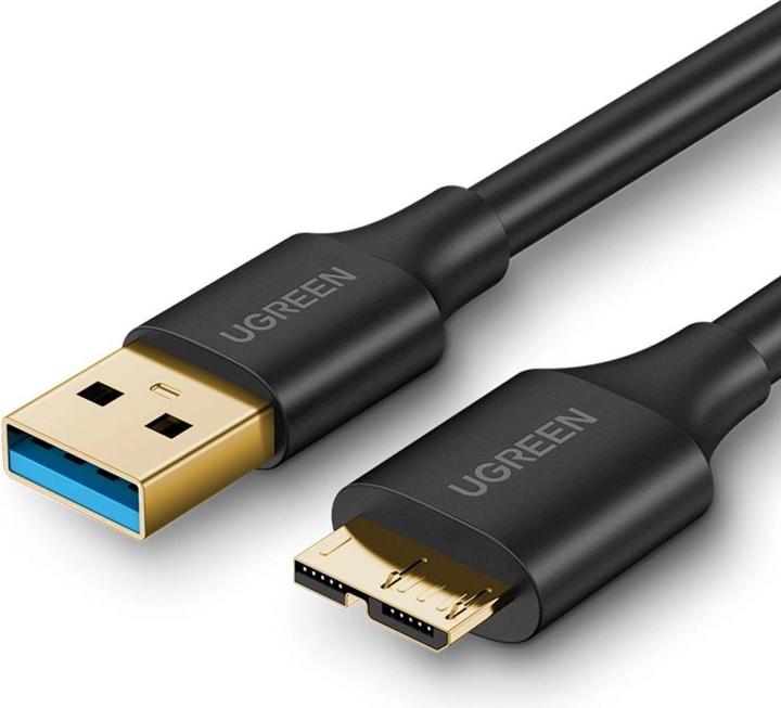 Ugreen USB 3.0 - micro USB 3.0 kabel UGROEN, 0,5 m - černý (0.50 m, USB 3.0)