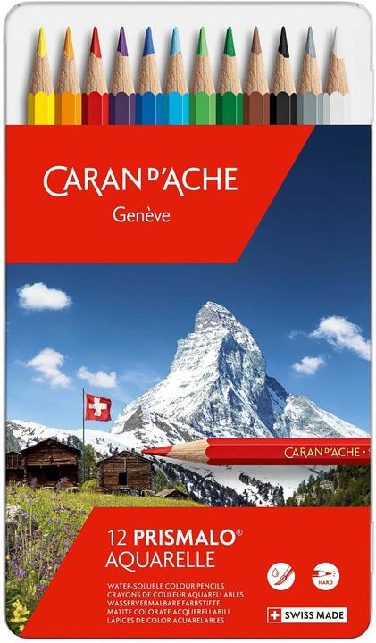 Immagine prodotto Caran d'Ache Prismalo Aquarelle Metallschachtel (Multicolore, 12 x)