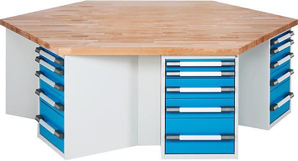 eurokraft pro Établi de groupe (270 cm, 235 cm)