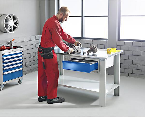 Produktbild eurokraft basic Schwerlast-Werktisch (150 cm, 70 cm)