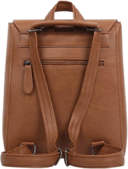 Image du produit Only-Bags.Store Petit sac à dos en cuir végétalien à trois voies, sac à dos en caramel, sac à dos en cuir