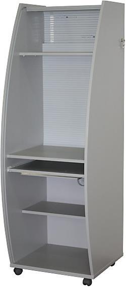 Actual product image eurokraft pro Computer cabinet with plastic roller shutter, mobile