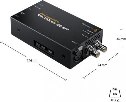 Image du produit Blackmagic 2110 IP Mini BiDirect 12G SFP