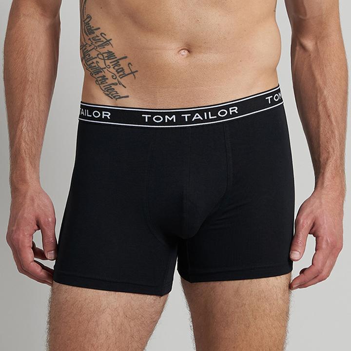 Produktbild Tom Tailor Herren Boxershorts Unterhosen langes Bein formstabil weich | 6 Stück (L, 6er Pack)