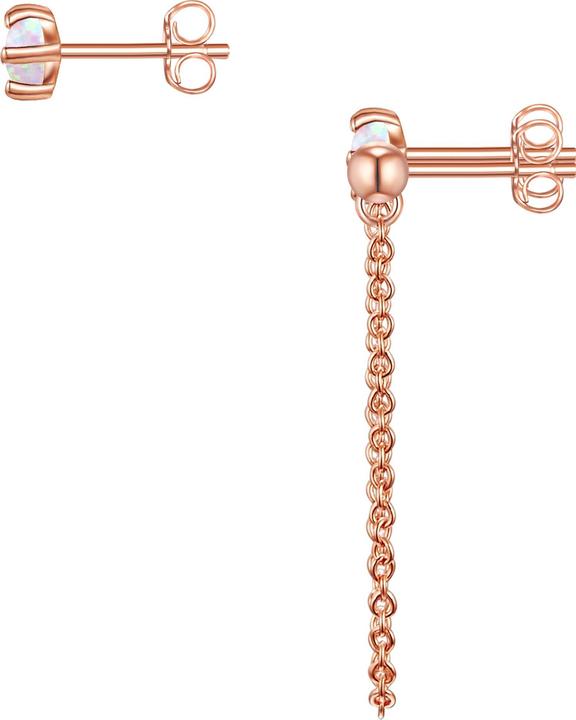 Produktbild Glanzstücke München Damen Sterling Silber Opal (synth.) roségold - 26625 (925er Silber)