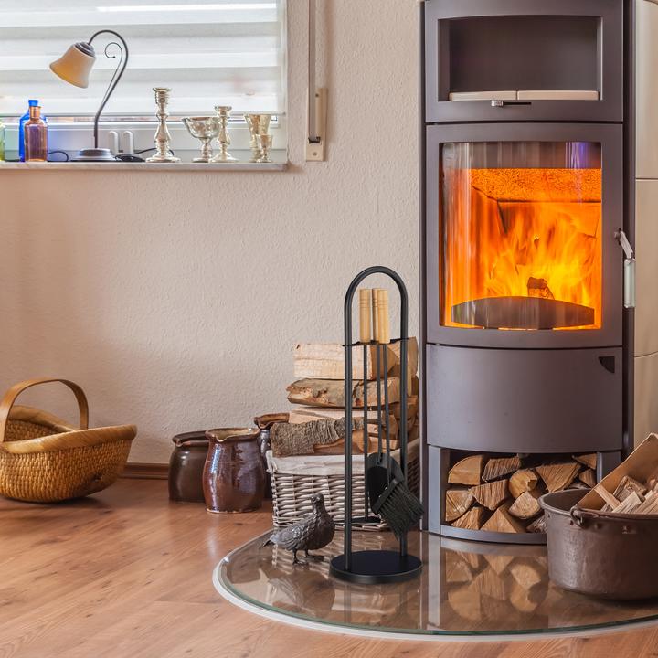 Actual product image Relaxdays Modern Fireplace Set (20 x 20 x 68.5 cm)