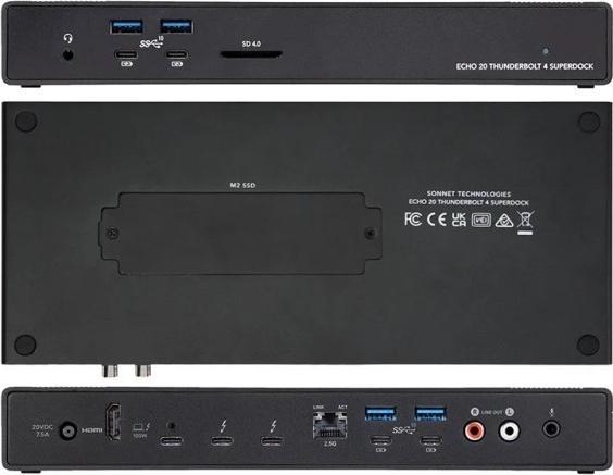 Actual product image Sonnet Echo 20 Thunderbolt 4 SuperDock (Thunderbolt, 20 Ports)