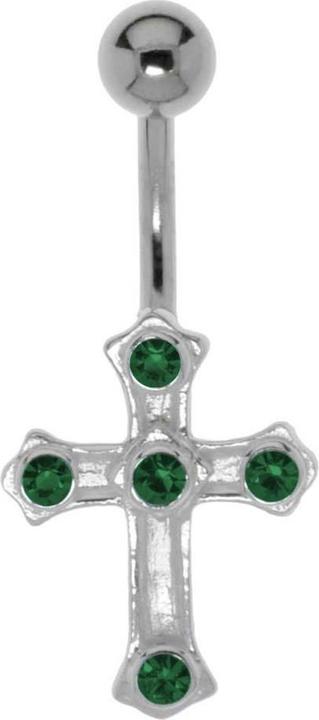 Bijouteria Bauchpiercing (Chirurgenstahl 316L, Kristall, Silber 925)