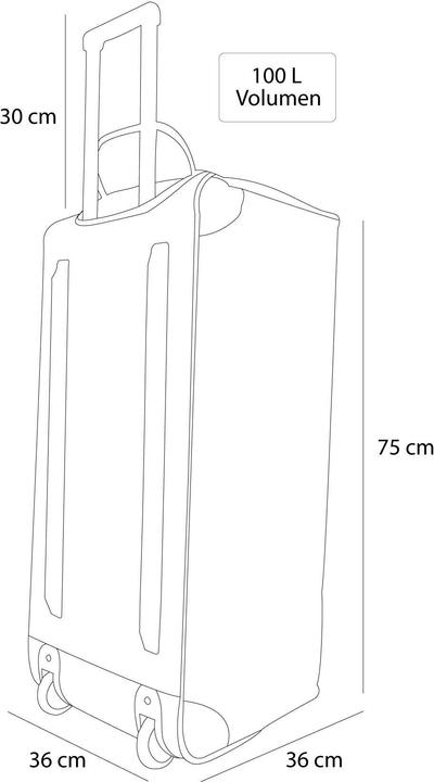 Produktbild Normani Reisetasche mit 2 Rädern Jumbus 100 (100 l)