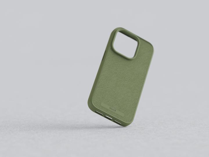 Produktbild Njord Suede MagSafe Case for iPhone 15 Pro Max, Olive (Apple iPhone 15 Pro Max)