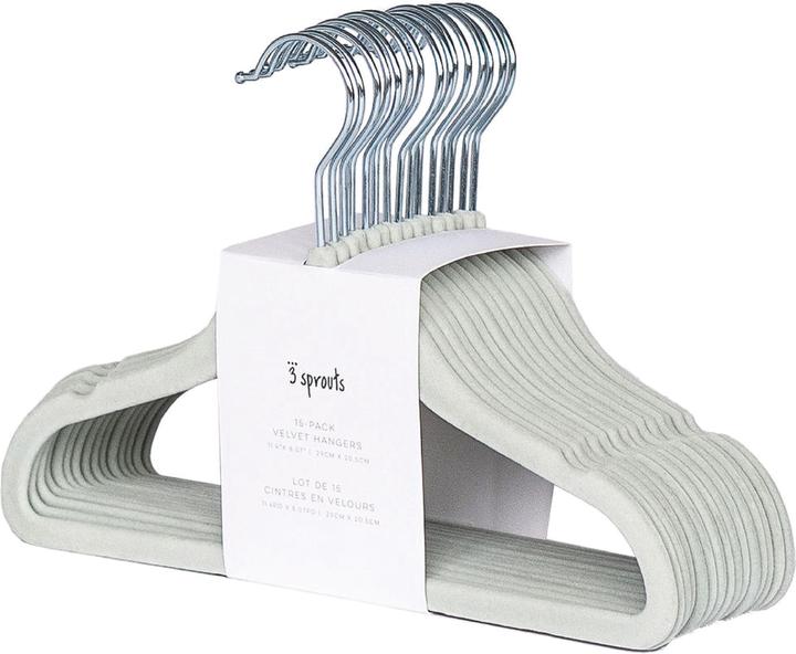 3 Sprouts Velvet clothes hanger (15 x)