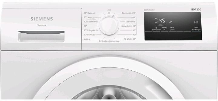 Produktbild Siemens WM 14 N 0 H 3 Waschautomat (BC) B 7kg 1400U LED-Display iQdrive (7 kg, Links)