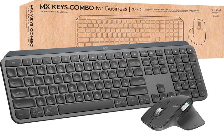Produktbild Logitech MX Keys Combo for Business Gen 2 (CH, Kabellos)